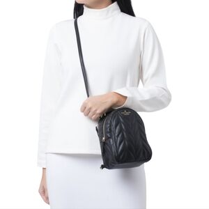 Kate Spade New York Briar Lane Quilted Mini Convertible Backpack - Black